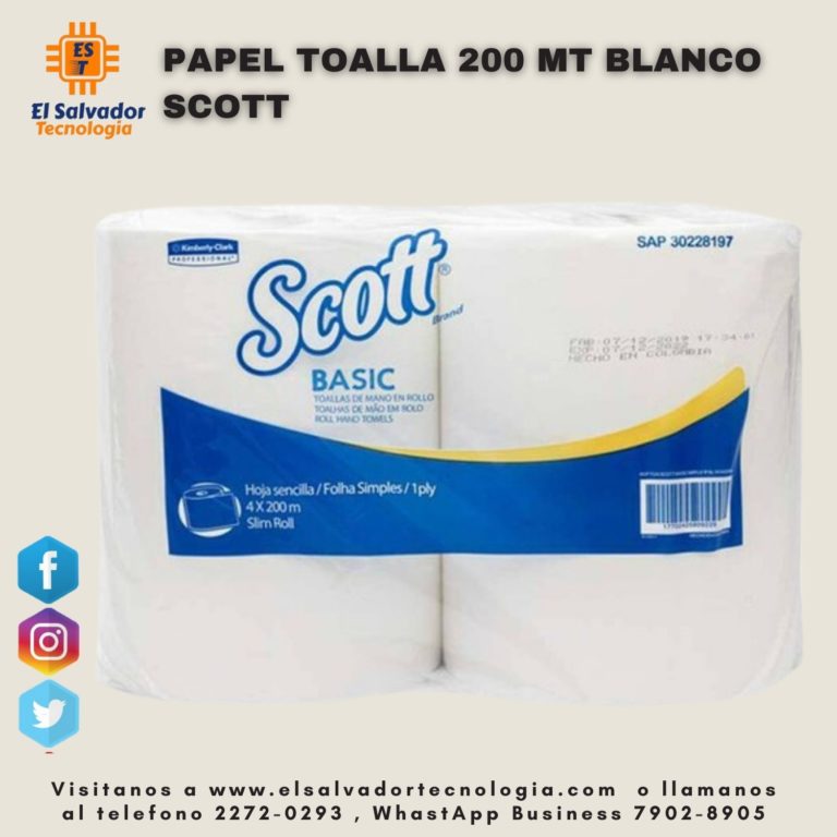 Papel Toalla Mt Blanco Scott