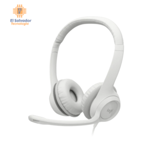 Auriculares Logitech USB Headset - en oreja - H390 Blanco - 981-001285