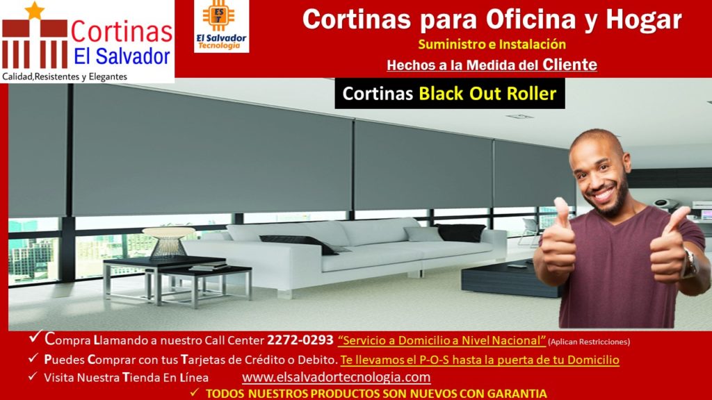 Cortinas Blackout Roller - Cortinas El Salvador
