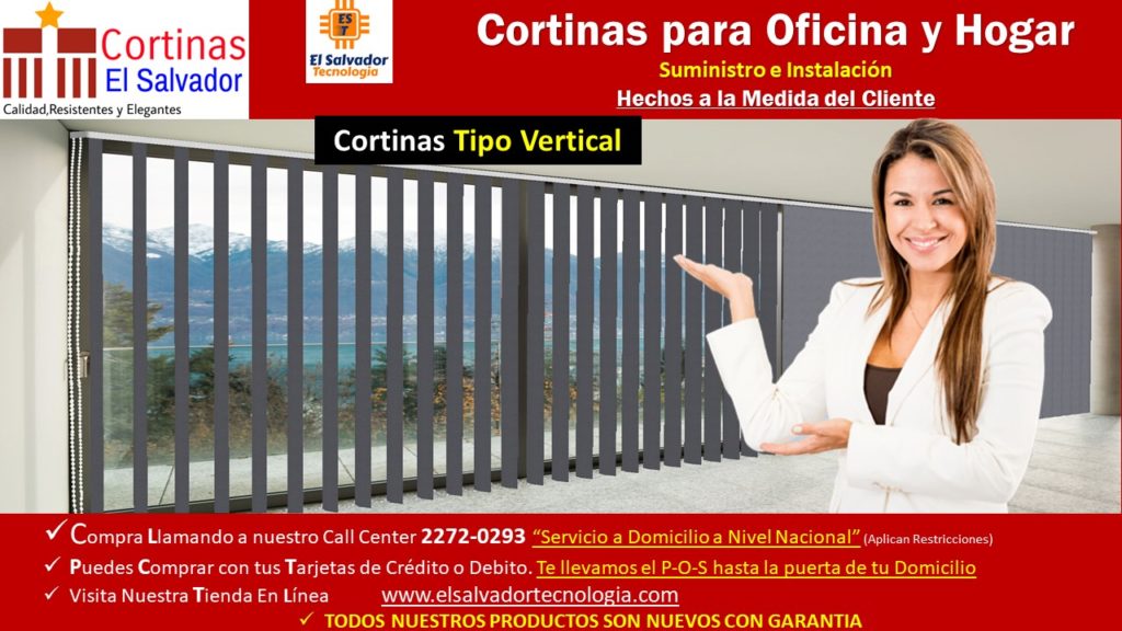 Cortinas Tipo Verticales - Cortinas El Salvador