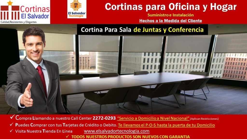 Cortinas para sala de juntas y conferencias - Cortinas El Salvador