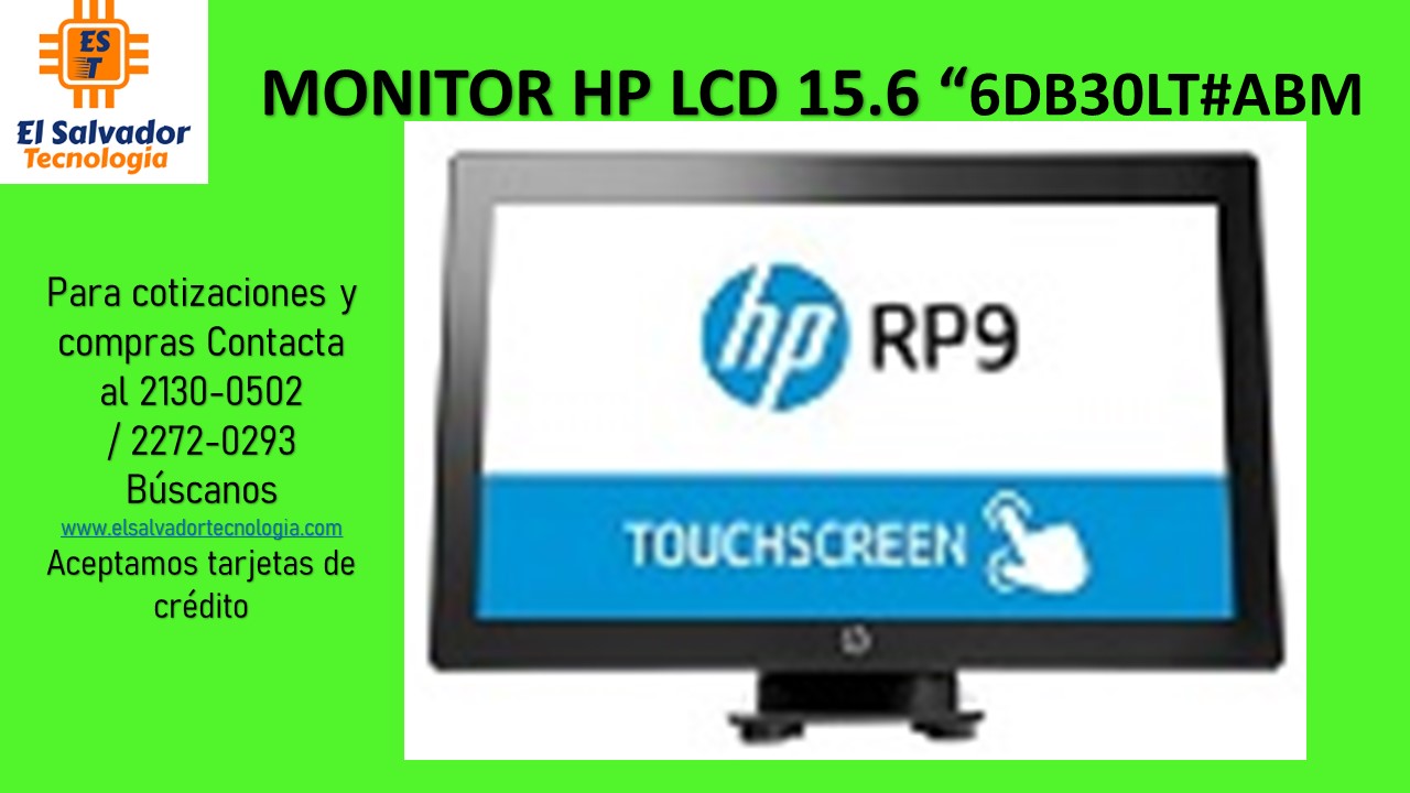 MONITOR HP LCD 15.6 “6DB30LT#ABM