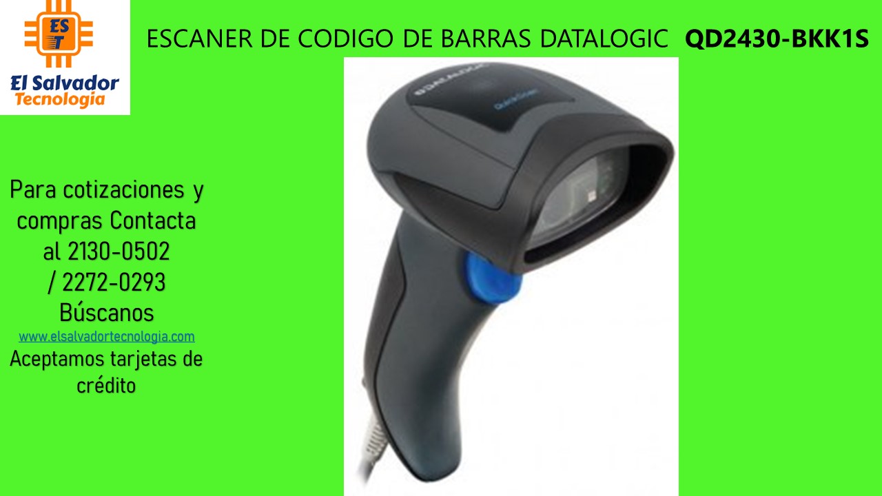 ESCANER DE CODIGO DE BARRAS DATALOGIC  QD2430-BKK1S