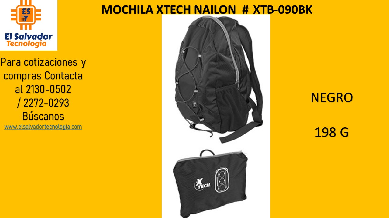 MOCHILA XTECH NAILON #  XTB-090BK