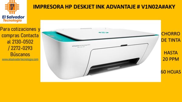 IMPRESORA HP DESKJET INK ADVANTAJE # V1N02A#AKY 