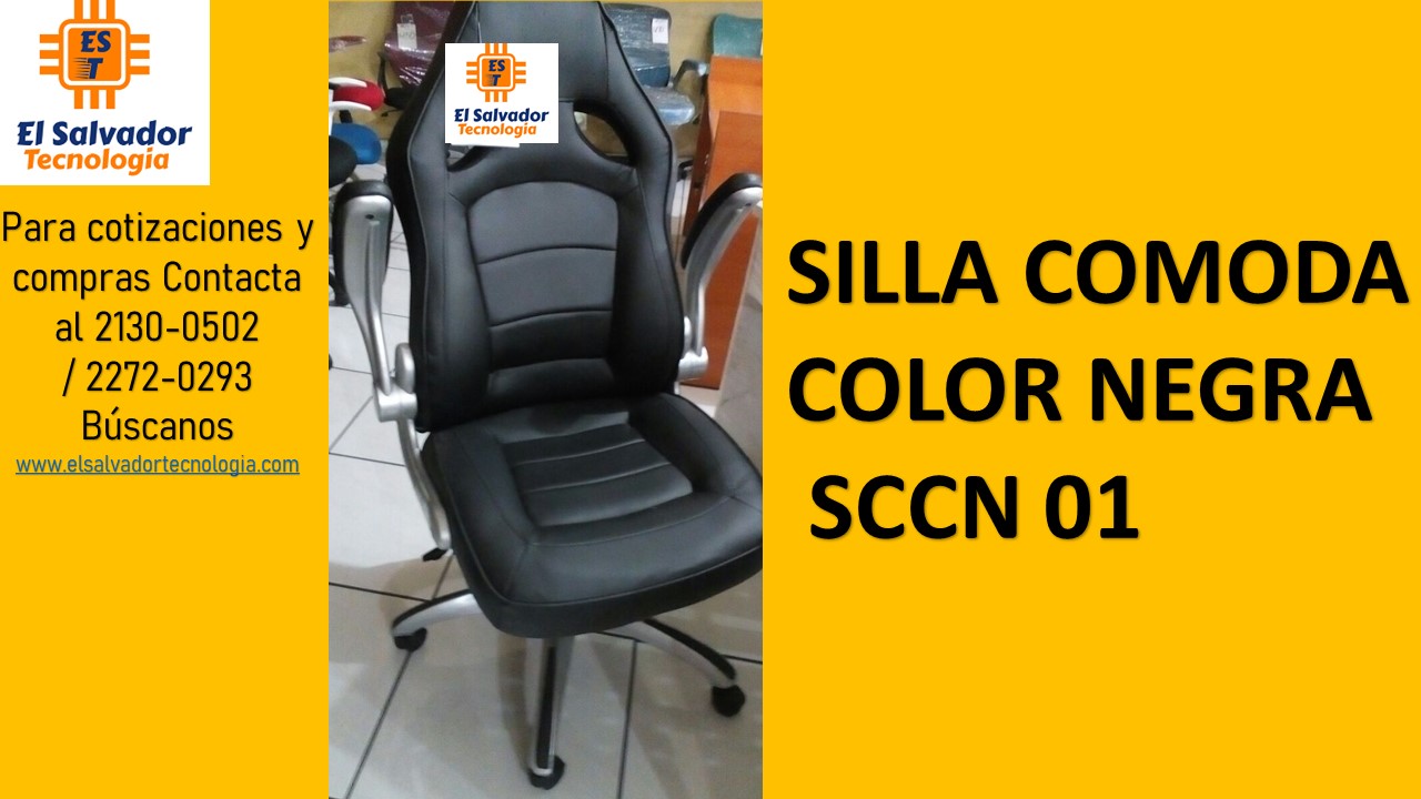 SILLA COMODA COLOR NEGRA SCCN 01