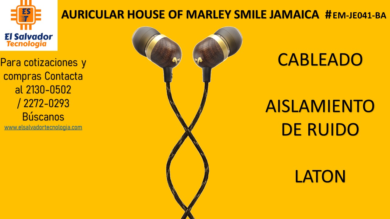 AURICULAR HOUSE OF MARLEY SMILE JAMAICA # EM-JE041-BA