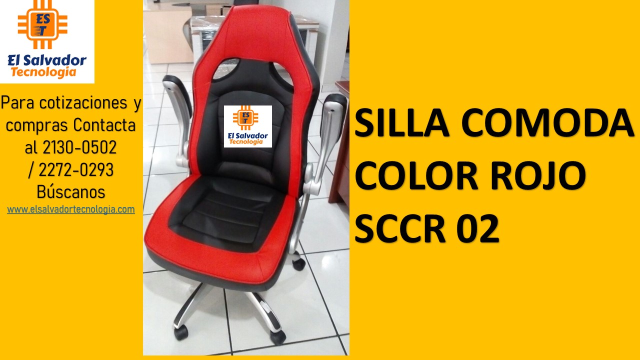 SILLA COMODA COLOR ROJO SCCR 02