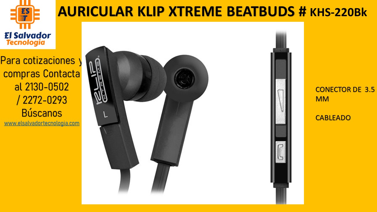 AURICULAR KLIP XTREME BEATBUDS # KHS-220Bk