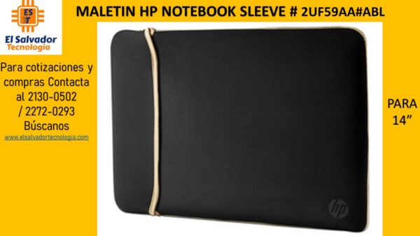 MALETIN HP NOTEBOOK SLEEVE # 2UF59AA#ABL