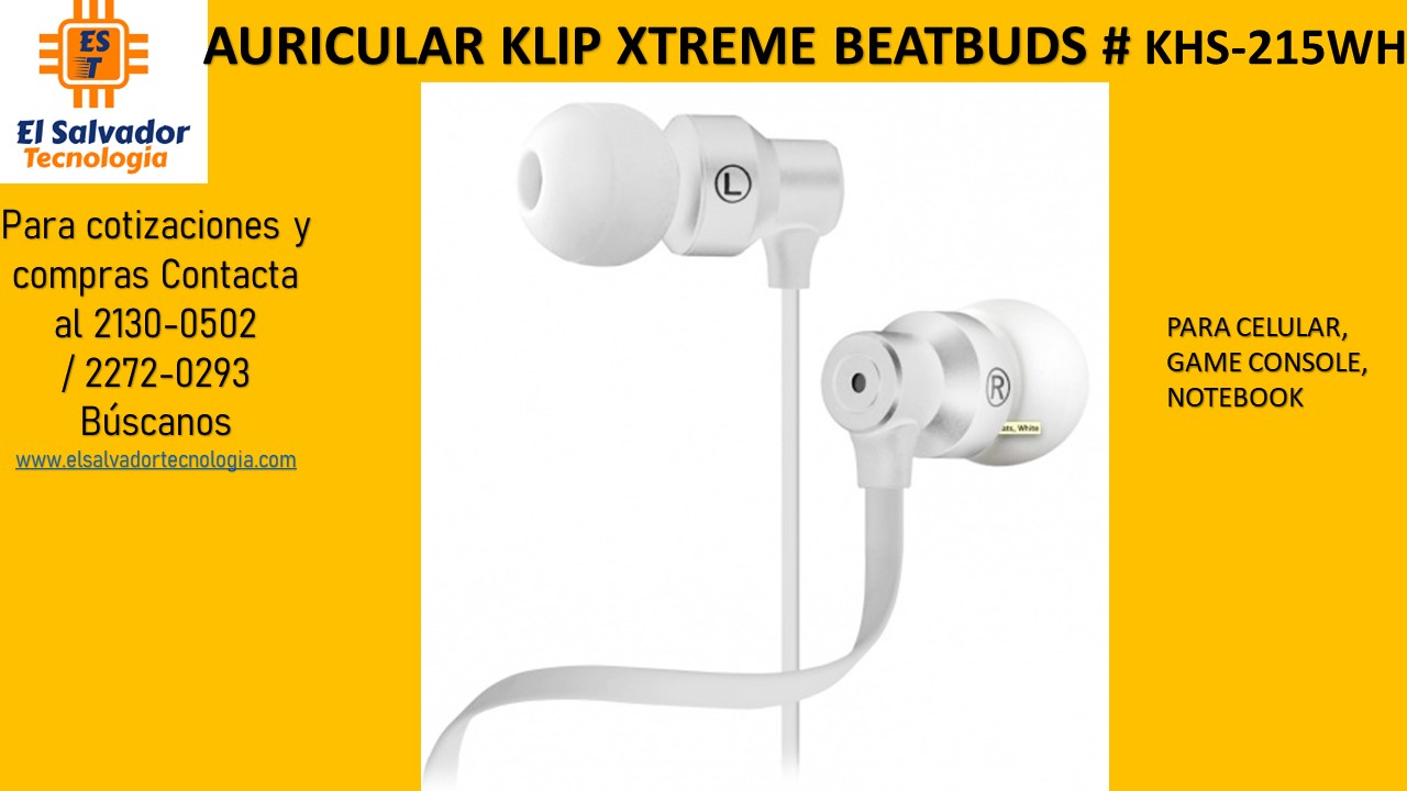AURICULAR KLIP XTREME BEATBUDS # KHS-215WH