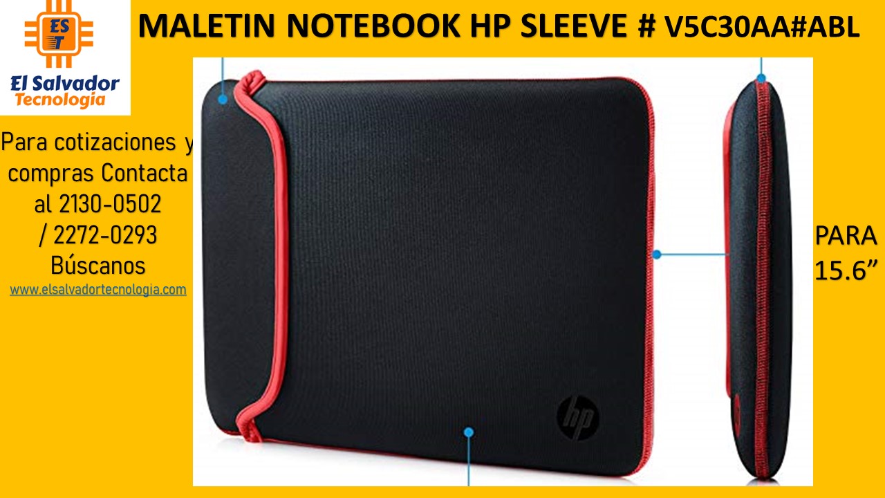 MALETIN NOTEBOOK HP SLEEVE # V5C30AA#ABL  