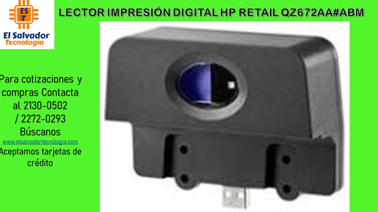 LECTOR IMPRESIÓN DIGITAL HP RETAIL QZ672AA#ABM