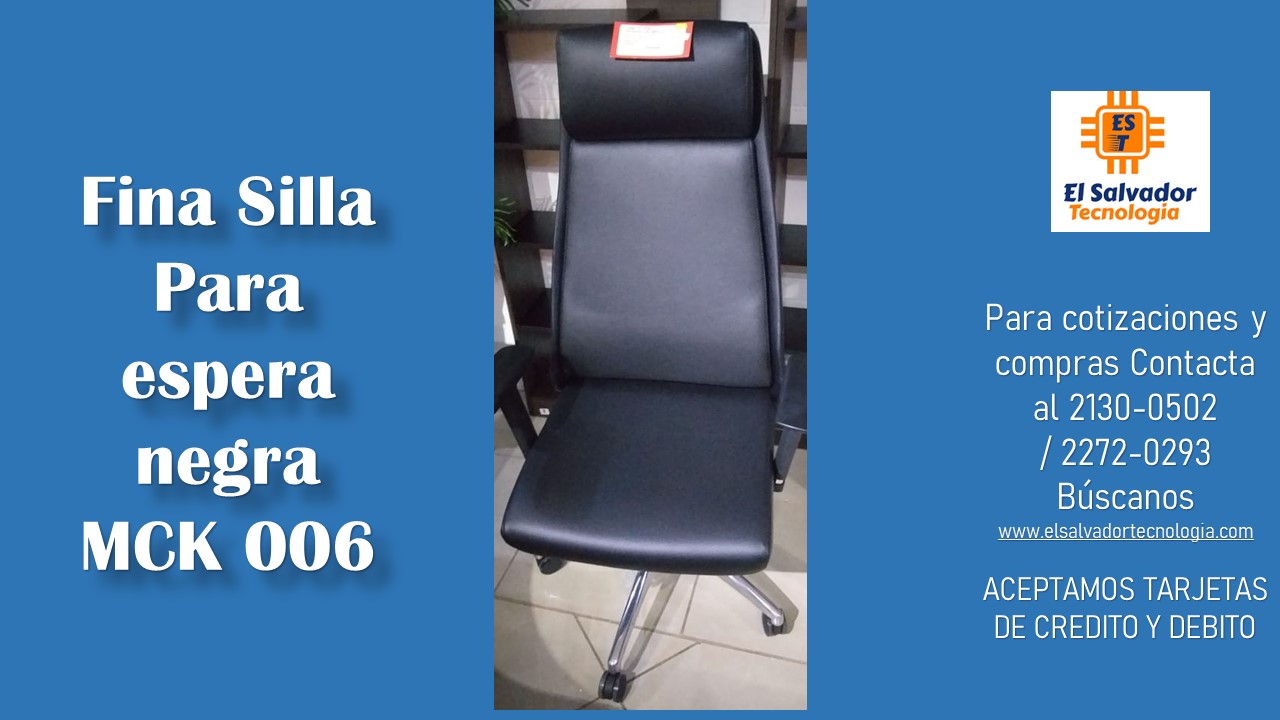Fina Silla Para espera negra MCK 006