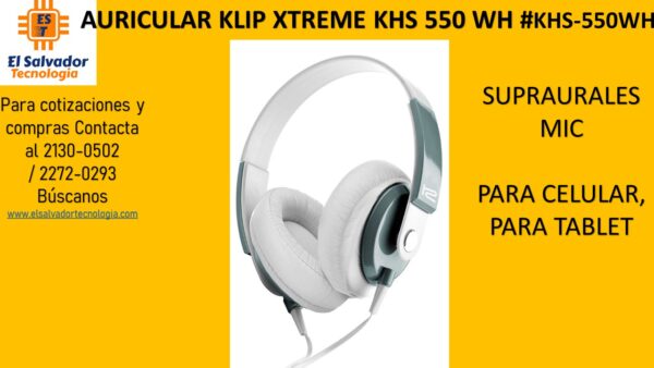 AURICULAR KLIP XTREME KHS 550 WH #KHS-550WH