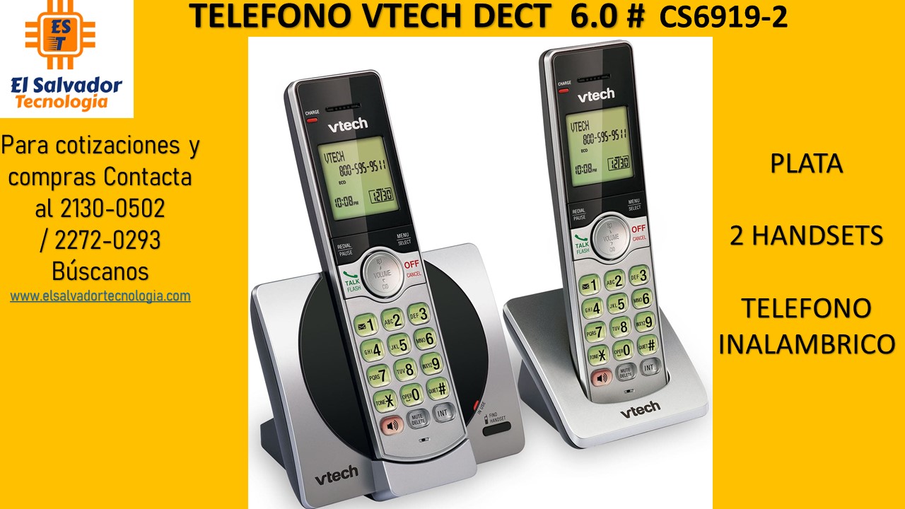 TELEFONO VTECH DECT 6.0 # CS6919-2
