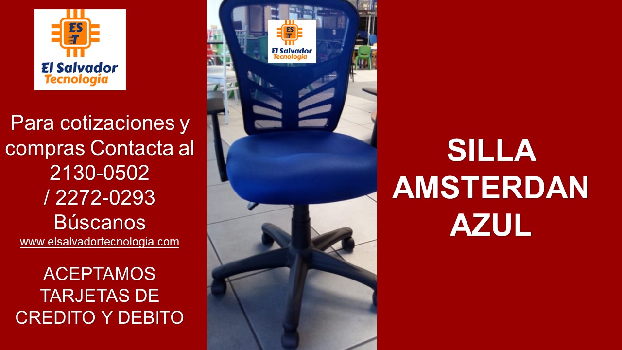 SILLA AMSTERDAN AZUL