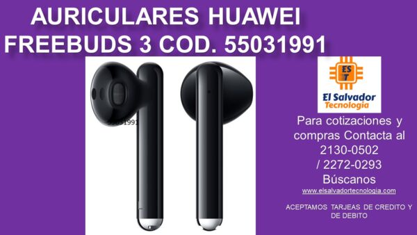 AURICULARES HUAWEI FREEBUDS 3 COD. 55031991