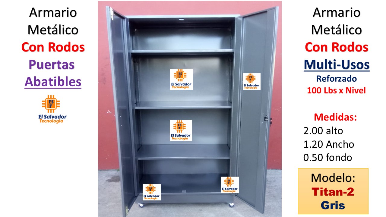 Armario archivador metálico de puertas batientes, armarios en oferta