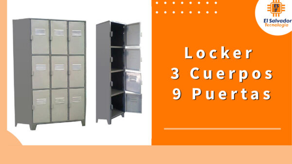 Locker 3 Cuerpos 9 Puertas