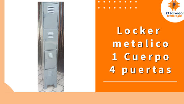 Locker Metalico 1 Cuerpo 4 Puertas