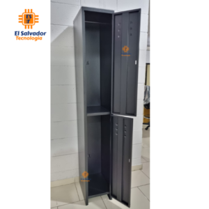 Locker Metalico CNT de – 2 Puertas – Color Negro – 1.80 Mt Alto x 0.38 Profundidad x 0.28 Frente-Ancho