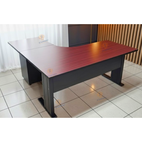 Escritorio Moderno en L -AMPLIO-MultiUsos- Chronos CNT 213-L58 - Color Zappelly - 1.50 x 1.50 Ancho x 0.60 Profundidad x 0.75 Altura