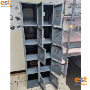 Locker de 2 Cuerpos 10 puertas Aleta Porta Candado Smart Flex 0047