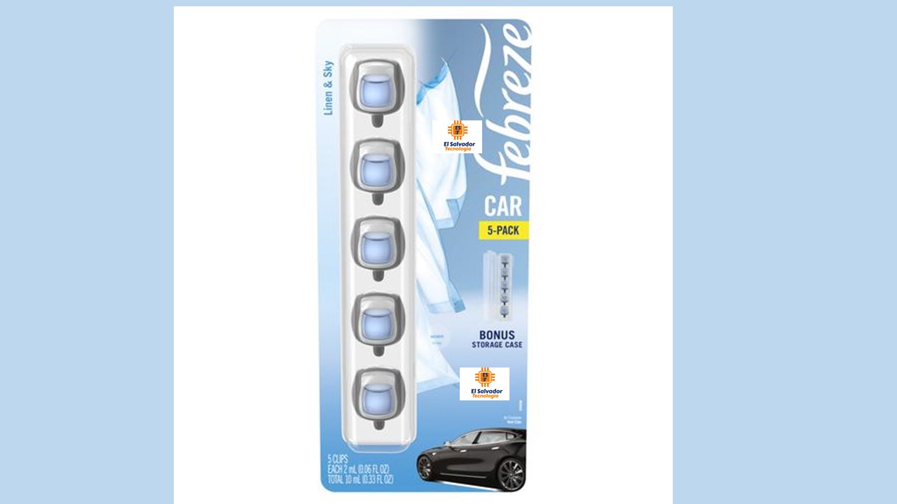 Aromatizante para Vehiculo Febreze Car Vent Clips 5-Pack