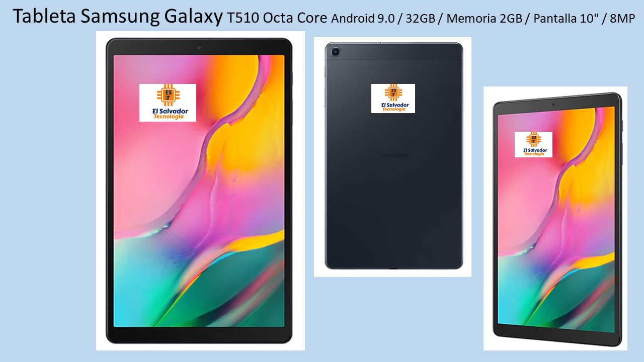 Tableta Samsung Galaxy T510 Octa Core Android 9.0- 32GB - Memoria 2GB - Pantalla 10" -8MP