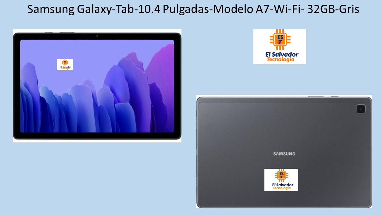 Samsung Galaxy-Tab-10.4 Pulgadas-Modelo A7-Wi-Fi- 32GB-Gris