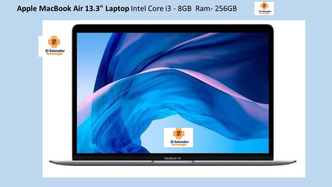 Apple MacBook Air 13.3 Pulgadas Laptop Intel Core i3 - 8GB Ram- 256GB