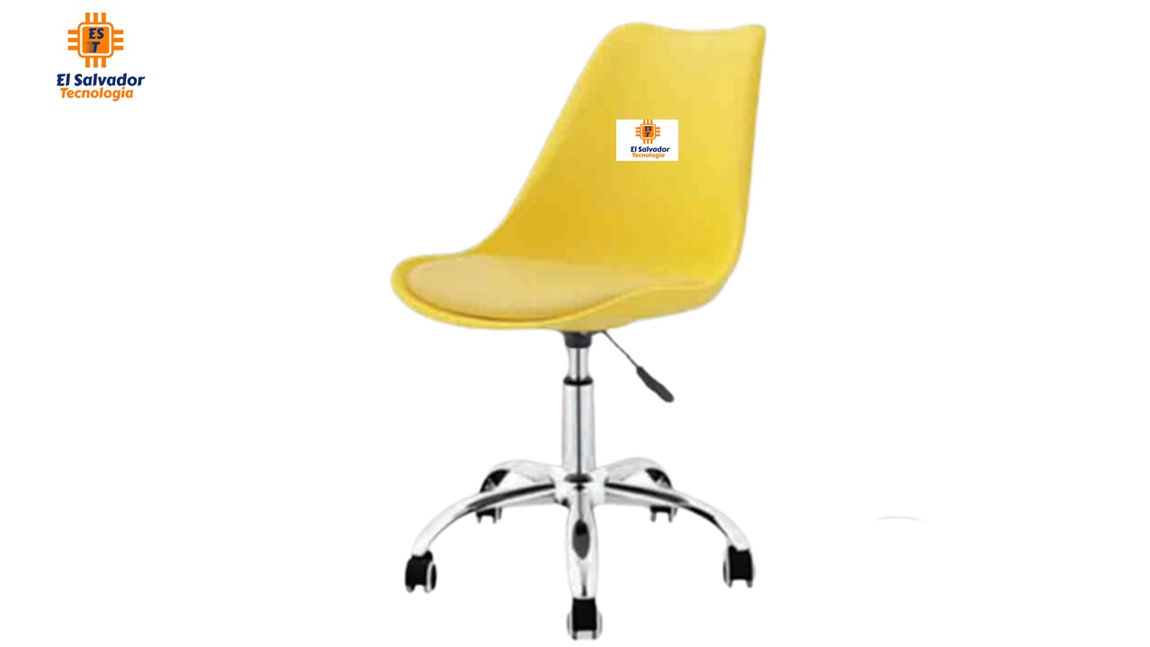 Silla Moderna Para Estudio y Coworking Modelo Alaska Color Amarillo