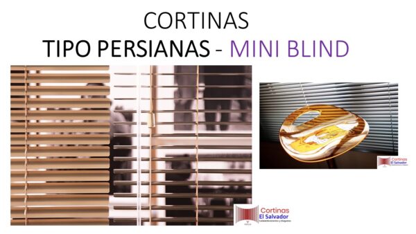Precios Cortinas Tipo Persianas Mini Blind - El Salvador Tecnologia-1