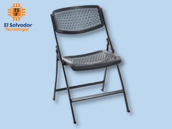 Silla Plegable con respaldo en Acero
