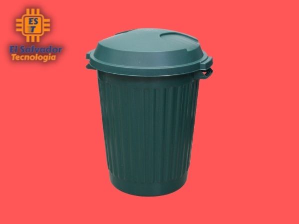 Basurero plástico para jardín 20gal verde