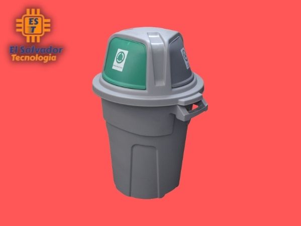 Basurero plástico para reciclar 100 l Rimax