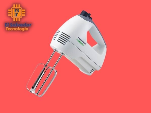 Batidora eléctrica de 5 velocidades b&d blanca de mano