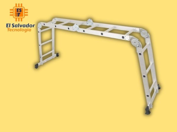Escalera aluminio multifuncional 12 peldaños 330 libras Tianjin