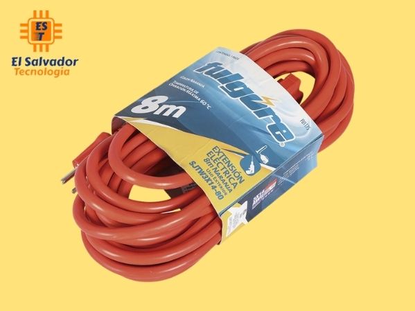 Extensión para exterior 3x14 awg naranja 8m