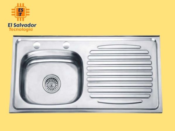 Fregadero empotrar 1e 1p izquierda 100x50x15 cm 304 0.6