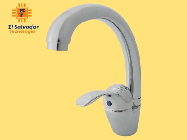 Grifo cocina 1 mando alto palanca cr