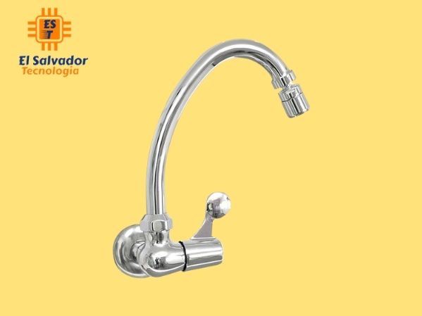 Grifo cocina pared cuello alto 1 mando