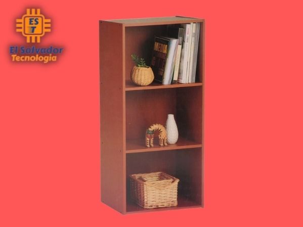 Librera 3 repisas madera