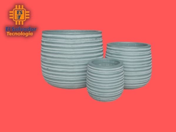 Maceta zinc oval 51x21x15 centímetros