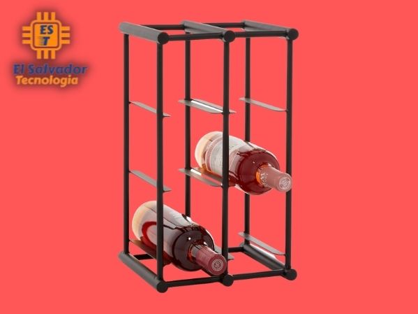 Organizador para botellas metalico 9x15pulg