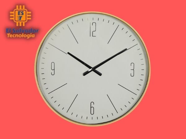 Reloj de pared 20pulg borde amarillo