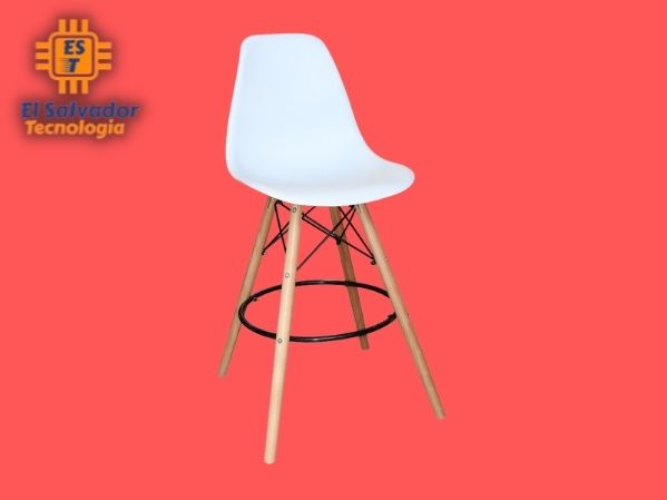 Silla plástica moderna blanco
