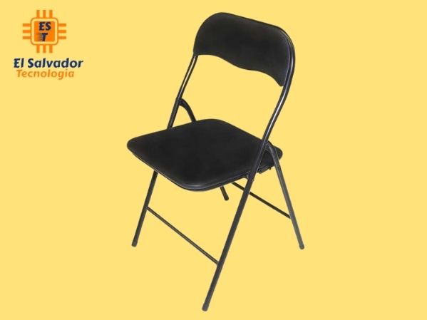 Silla plegable vinil/metal 46x44x78cm
