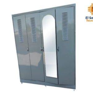 Closet Metalico para Dormitorio con Rodos - Con Puertas Tipo Acordeón - El Salvador Tecnologia